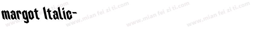 margot Italic字体转换